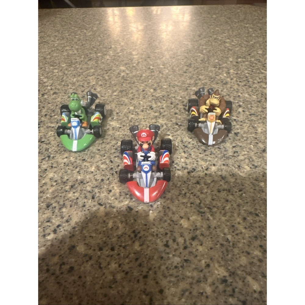 2016 Nintendo Decopac Cart Kart Toy Super Mario, Donkey Kong & Yoshi Collectible